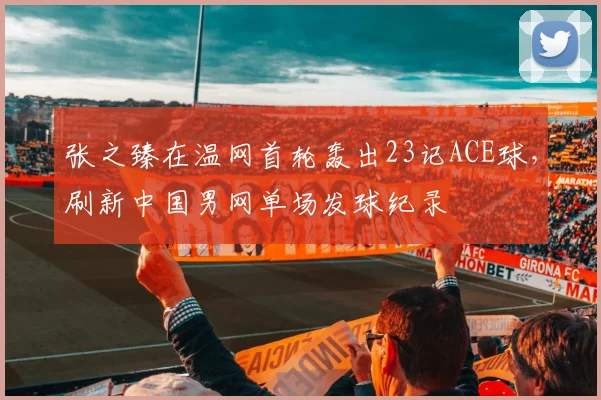 张之臻在温网首轮轰出23记ACE球,刷新中国男网单场发球纪录